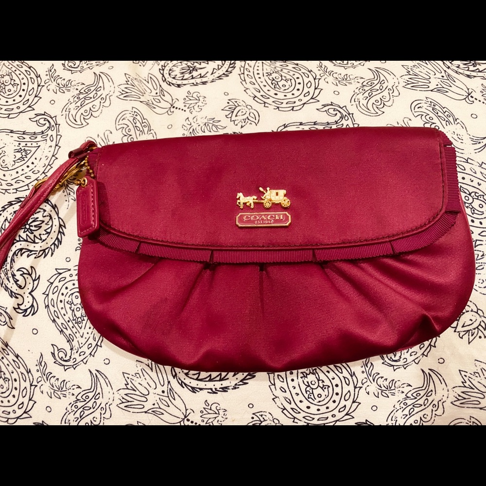 Coach Satin Wristlet